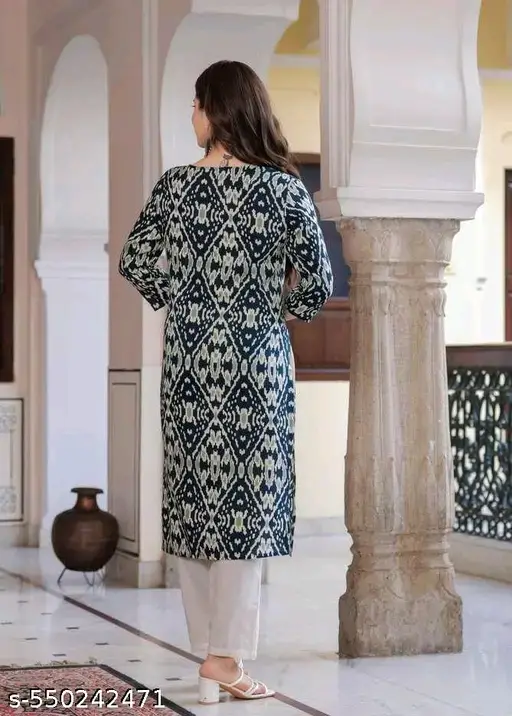 Beautiful Floral Cotton Kurti for Women 🌸 - Image 3