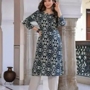 Beautiful Floral Cotton Kurti for Women 🌸